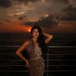 ZARA  Maxi plunge neck halter Dress Mesh Cheetah Animal print bodycon Photo 10