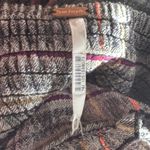 Free People Marley Plaid Wide Leg Gray Jumpsuit Black Straps Boho Size Medium Photo 8