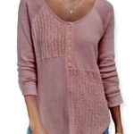 Anthropologie Saturday Sunday Pink Long Sleeve Knit Top Photo 0