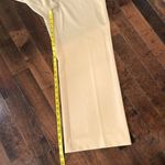 St. John Stretch Woven Flat Front Wide Leg Crepe Dress Pants Beige Size 12 Photo 5