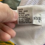 Vintage Victoria Harbour Tropical Foliage & Flower Sequin Beaded Graphic Shirt White Size L Photo 6