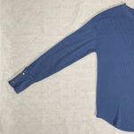 Sonoma  | Blue Cozy Waffle Pullover Long Sleeve Top | Small Photo 3