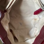 Coach Vintage Soho Signature Carryall Tan and Patent Cherry Red Purse Bag 🍒 Photo 5