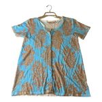 Quacker Factory  Embellished‎ Cardigan Sweater Small Short Sleeve Photo 1