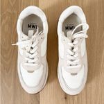 Madewell Kickoff Trainer Sneakers in Neutral Colorblock Leather Women's US 9 Photo 4
