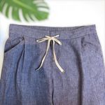 Old Navy  High-Waisted Chambray Linen Blend Crop Pants - 6 Photo 9