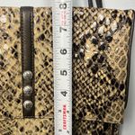 Brighton leather animal/ snake pattern flap top crossbody women's purse EUC Photo 5