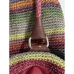 The Sak Crochet Multi Colored Stripes Boho Shoulder Bag Purse Photo 3