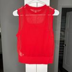 J.Crew Gauzy Sweater Shell Tank Top Red Photo 2