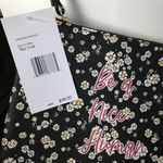 Betsey Johnson “be a nice human “ floral wristlet pouch Photo 6