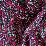 Talbots  Top Blouse Long Sleeve Womens XL Multicolored Black Business Casual Photo 1