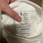 Madewell NWOT White Lightly Distressed High Rise Cropped Skinny Jeans Size 32P Photo 5