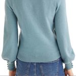 Boden Blue Maddie Button Cuff Surplice Sweater size 12 Photo 3