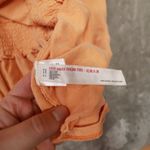 Free People  Beach Smock Hem Cover Up Dress Orange size Small Ruffle Hem Photo 7