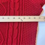 Pink Rose | Red sweater dress scoop neck cap sleeves pullover Large Photo 8