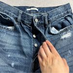 PacSun  Medium Wash Ultra High Rise Busted Knee Distressed Slim Straight Jeans 28 Photo 3