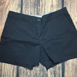 Crown & Ivy  Women's Black Chino Shorts Size 16‎ Casual Photo 0