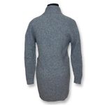 Uniqlo EUC Wool Knit Long Cardigan Open Front Pockets Blue XS Photo 1