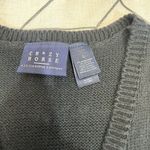 Liz Claiborne Crazy Horse Womens Sz L Ugly Christmas Sweater Vest Button Front Pine Cones Photo 6