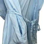 Victoria's Secret Kimono Robe Womens L Light Blue Belted Lightweight Cotton Photo 7