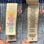 LuLaRoe Classic T Blue Red Striped Star Print Top Photo 3