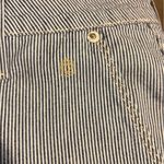 Levi's  High Waist Striped Shorts Sz 16 plus Blue White summer casual stripes Photo 6