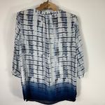 Willi Smith  Patterned Blouse 3/4 Sleeve Sz Small Photo 1