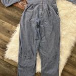 Vintage Chambray Squiggle Embellished Coverall Jumpsuit Blue Size 12 Photo 7