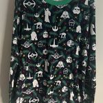 Hanna Andersson 100% Organic Cotton Pajama Top Christmas Star Wars Green Size M Photo 0