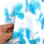 Jane & Delancey Hoodie L Blue White Tie Dye Pullover Sweatshirt Cotton Size L Photo 8