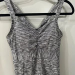 prAna  Cali Razorback Tank Dress Gray Print Space Dye Women's Size Small Photo 2