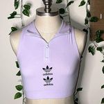 Adidas Quarter Zip Cropped Tank Photo 0