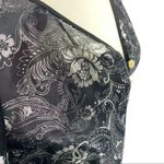 Vintage Black Silver Semi Sheer Nightgown Lingerie Size undefined Photo 5