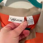 Vintage Cali And York Sherbet Blouse Orange Size L Photo 3