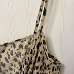 WAYF  Cheetah V-neck ribbed Bodysuit Photo 5