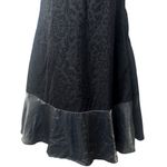 Y2K Allure Velvet & Satin Black Shimmer Slip Dress Fairygoth Dark Romantic S Photo 3