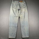 Levi's Vtg  950 Relaxed Fit Tapered Leg Jeans Womens 11 JR Light Wash Stained Photo 11