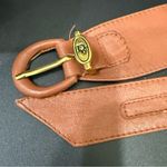 Christian Dior Vintage 17020 Camel Brown Soft Leather Women’s Dress Belt Size M Photo 11