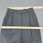 Geoffrey Beene Geoffrey‎ Beene Windowpane High Waist Cuff Hem Straight Leg Trouser Pants Grey 8 Photo 12