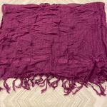 Wrap Women’s Purple Fringe Scarf Purple Photo 1