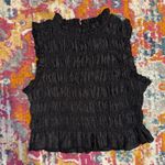 Glam Black ruched sleeveless top  Photo 0