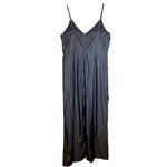 Lulus Dorado Wide Leg Tie Front Jumpsuit Denim Chambray Size XL JS16136COA Photo 7