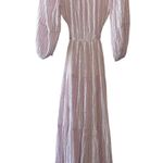 Cinq à Sept NWT Lyle Lilac & White Striped Cutout Midi Dress Size 6 Purple Photo 0