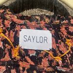 Saylor  Peggy Embroidered Floral Sheer Blouse | S Photo 5