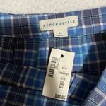 Aeropostale NWT Pleated Plaid Blue Skirt Photo 1
