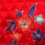 Anne Carson Red Quilted Silk Chinese Dragons Floral Button Up Shirt Jacket Sz M Photo 8