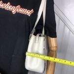 Gucci Abbey D Ring White Leather Shoulder Bag Tote Vintage Authentic Dust Bag Photo 10