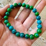 🌎Chrysocolla Crystal Bracelet🌎 ~8mm Photo 4