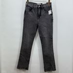 Free People We The Free Jeans Sz 26 Black‎ Faded Low Maintenance Mid Rise Crop Boot Photo 2