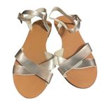 J.Crew  SILVER STRAPPY SANDALS Photo 0